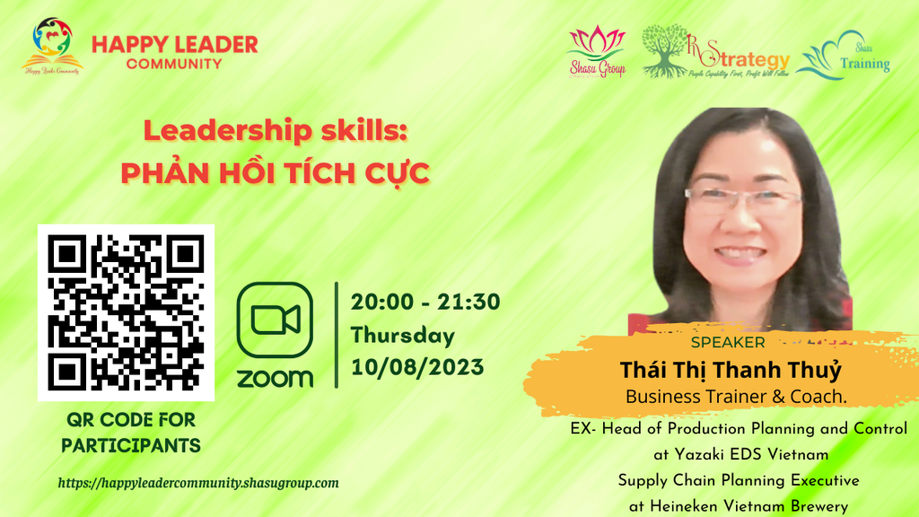 Leadership skills: PHẢN HỒI TÍCH CỰC