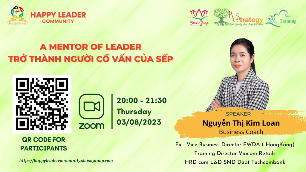 A MENTOR OF LEADER/ TRỞ THÀNH NGƯỜI CỐ VẤN CỦA SẾP