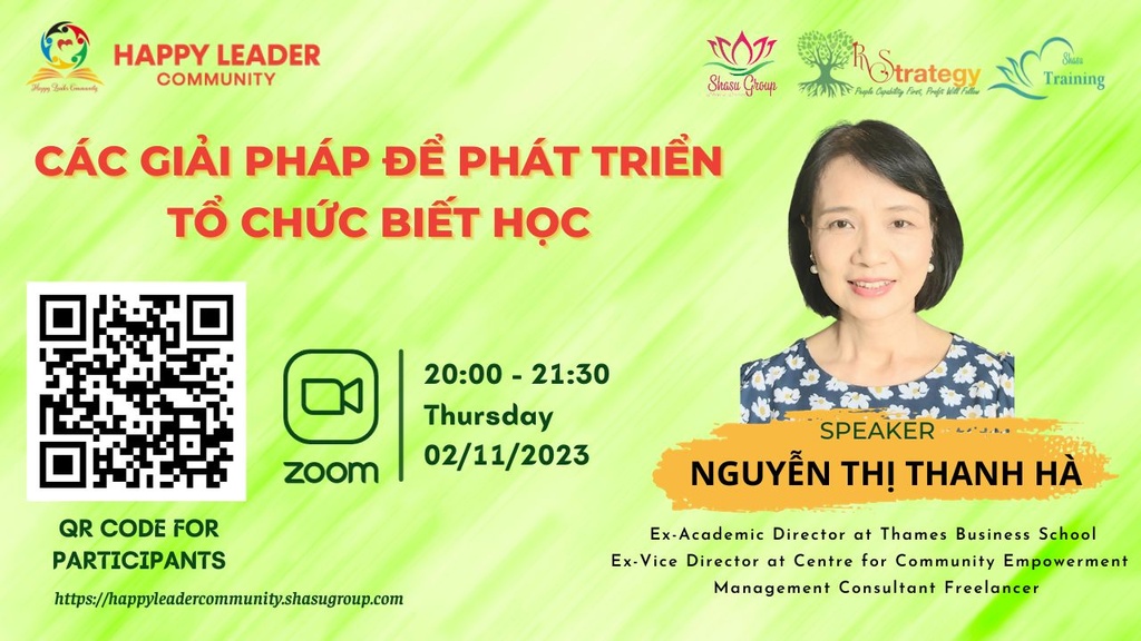 CÁC GIẢI PHÁP ĐỂ PHÁT TRIỂN TỔ CHỨC BIẾT HỌC